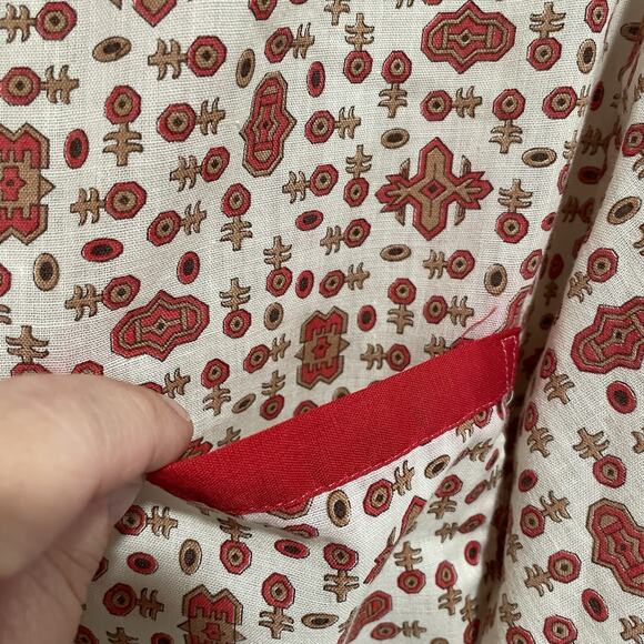 Vintage 70s K Mart Womens Button Front Shirt Size Medium Retro Groovy Pocket - Picture 4 of 6